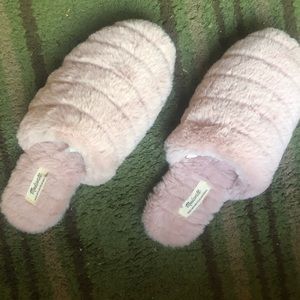 Pink Fuzzy House Slippers